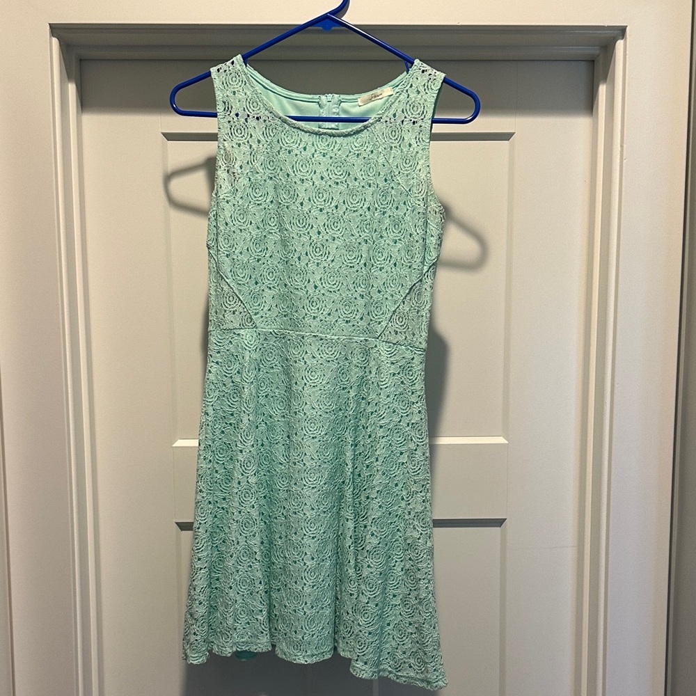 Soprano Mint Lace Mini Dress